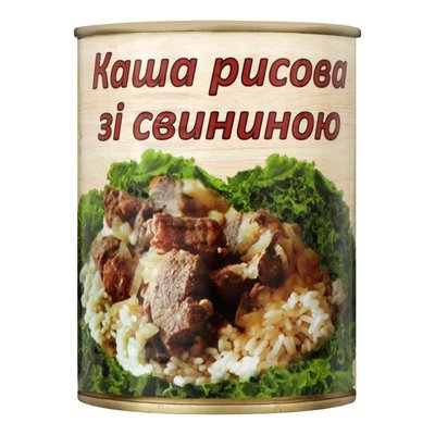 Каша рисова зі свининою L'appetit, 340 г 3098770 фото