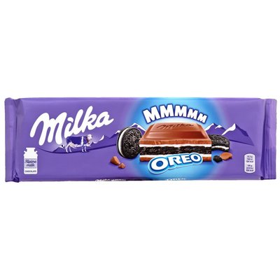 Шоколад молочный с печеньем орео Милка, 300 г 2761970 фото