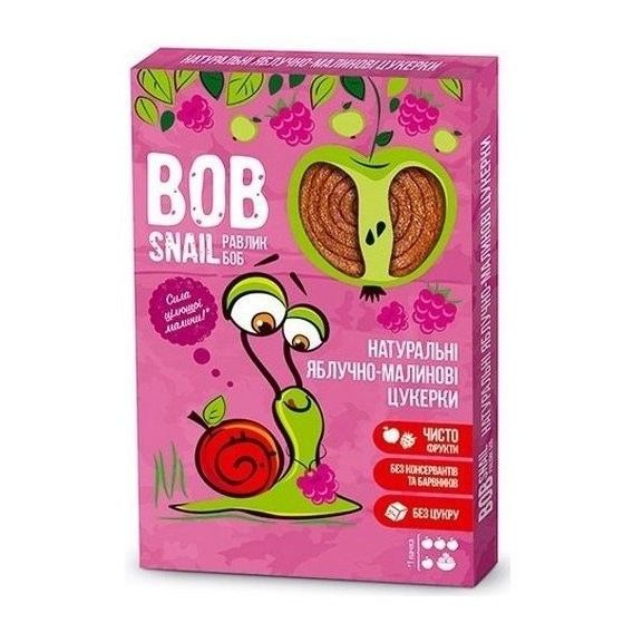 Конфеты фруктовые Apple-raspberry Rolls Bob Snail, 60 г 3551020 фото