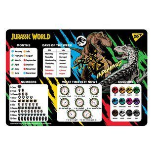 Підкладка для столу Jurassic World англійський Yes, шт 4555160 фото