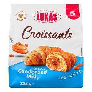Круассанчик с згущеным молоком Lukas, 225 г 4636140 фото