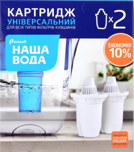 Картридж для твердої води із залізом та органічними речовинами Універсальний Ecosoft, 2 ш 3110150 фото