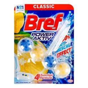 Блок для очистки унитаза Lemon Power Aktiv Bref, 1 шт/уп. 2100800 фото