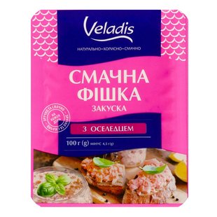 Закуска рибна з оселедцем Смачна фішка Veladis, 100 г 4004890 фото