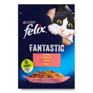 Корм для котів з лососем у желе Fantastic Felix, 85 г 3648250 фото