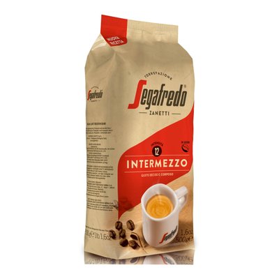 Кава натуральна смажена в зернах Intermezzo New Segafredo Zanetti, 500г 4223580 фото