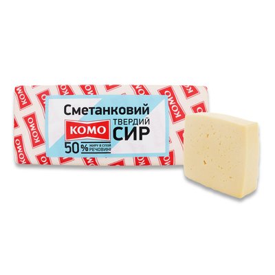 Сыр твердый 50% Сметанковый Комо, 100 г 1507740 фото