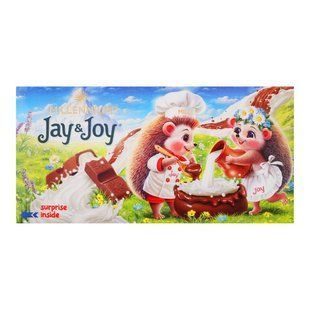 Шоколад молочний з молочною начинкою Jay&Joy к/у 90г 4500630 фото