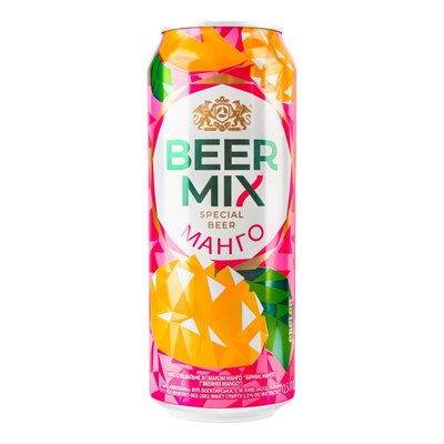 Пиво специальное ж/б 2.5% Манго BeerMix, 0.5л 4019720 фото