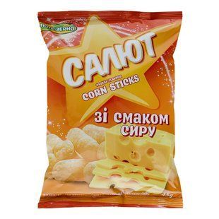 Кукурузные палочки со вкусом сыра Салют, 45 г 37866 фото