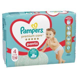 Трусики-подгузники для детей 9-15кг Premім Care Pants Maxi Pampers, 40 шт/уп. 4782080 фото