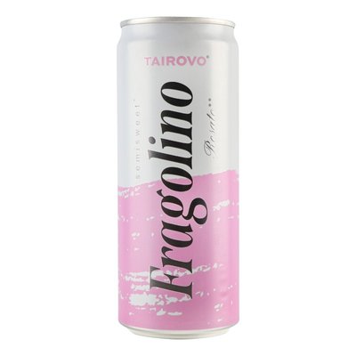 Нап.винный сброженный слабоалкогольный игристый полусладкий розовый Фраголино Розато Tairovo, 0.33 л 4175120 фото