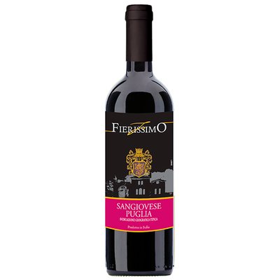 Вино красное полусухое Sangiovese Fierissimo, 0.75 л 3667280 фото