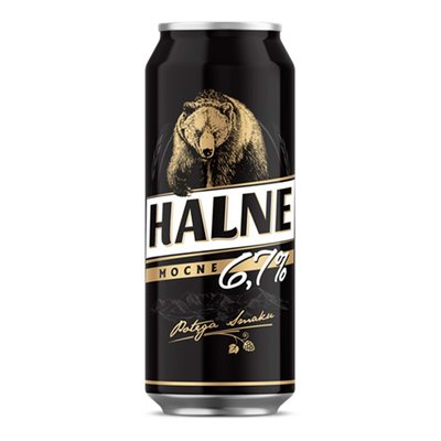 Пиво світле міцне Halne Mocne, 0.5 л з/б 4211300 фото