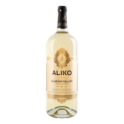 Вино белое полусладкое Alazani Valley Aliko C&W, 1.5 л 4178970 фото