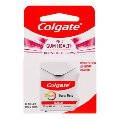 Нить зубная 50м Helps protect gums Total Colgate 1шт 4185450 фото