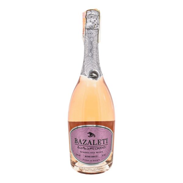 Вино игристое розовое брют Bazaleti, 0.75 л 3245540 фото