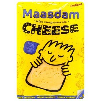 Сыр Глобино Мааздам 45% , 150 г 4124470 фото