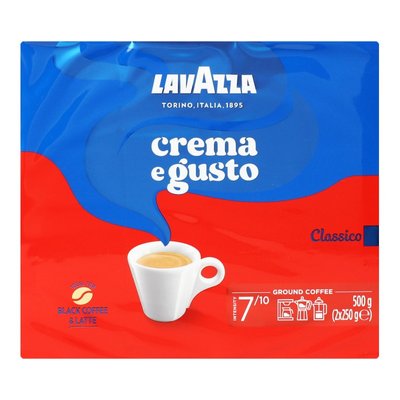 Кофе натуральный жареный молотый Crema e gusto Lavazza, 2*250 г 3654680 фото