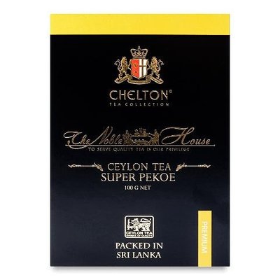 Чай чорний цейлонський листовий Super Pekoe The Noble House Chelton, 100 г 3502910 фото