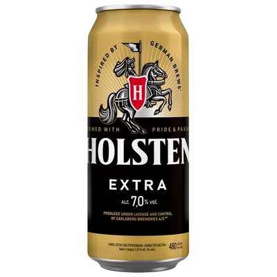 Пиво світле фільтроване Extra Holsten, з/б 0.48 л 4248040 фото