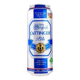 Пиво 4.7% світле фільтроване пастеризоване Pils Oettinger, з/б 0.5 л 3582190 фото