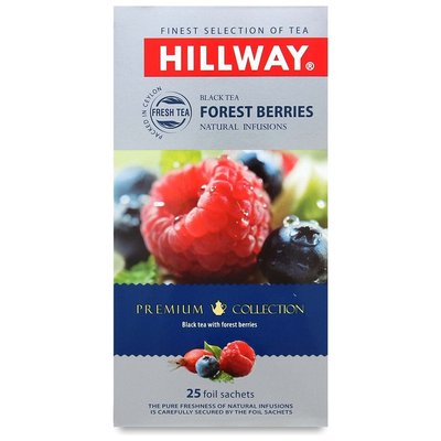 Чай чорний пакетований Лісові ягоди Hillway, 25 шт/уп. 2844470 фото