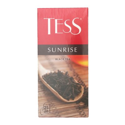 Чай чорний пакетований Tess Sunrise, 25 шт/уп. 2450620 фото