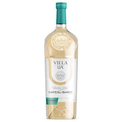 Вино белое полусладкое Шато Барон Villa UA, 1.5 л 2331080 фото