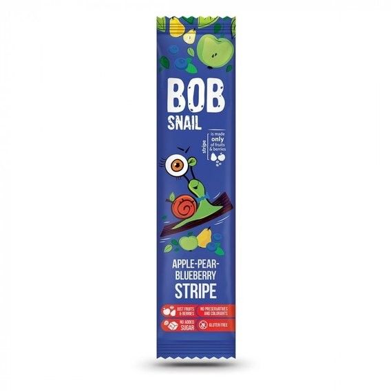 Страйпси Яблуко-Груша-Чорниця Bob Snail, 14 г 3550930 фото