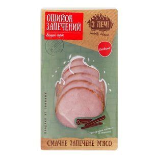Продукт зі свинини Ошийок запечений в/г Глобино, 100 г, 4675150 фото