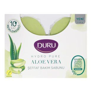 Мило Duru Hydro Pure з ароматом алое вера Duru, 2*135 гр 4356530 фото