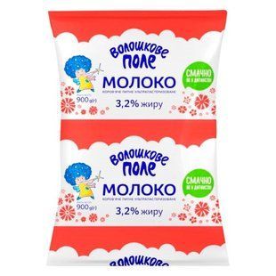 Молоко 3.2% ультрапастеризоване Волошкове Поле, 900 г 4101180 фото