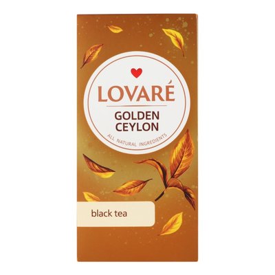 Чай чорний байховий дрібний Golden Ceylon Lovare 24 шт/пак 3209850 фото