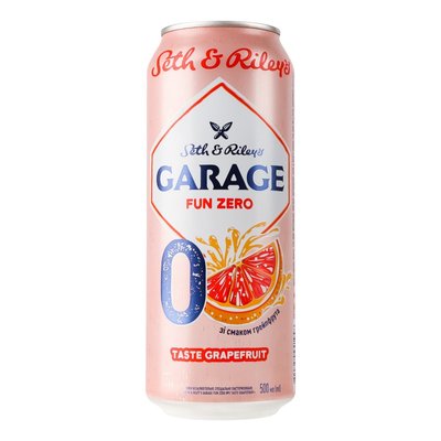 Пиво спеціальне безалкогольне зі смаком грейпфрута ж/б Garage, 0.5 л 3841110 фото
