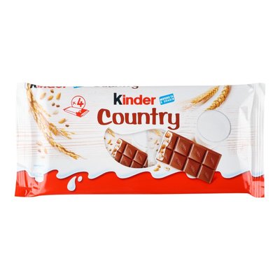Молочний шоколад із молочно-злаковою начинкою Kinder Country, 94 г 3523790 фото