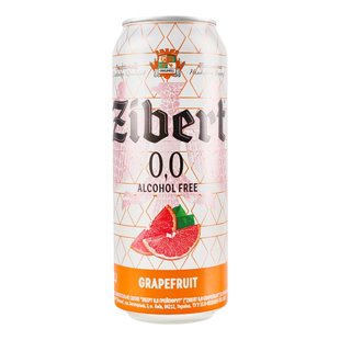 Пиво спеціальне світле нефільтроване б/а Grapefruit ж/б Zibert, 0.5 л 4019740 фото