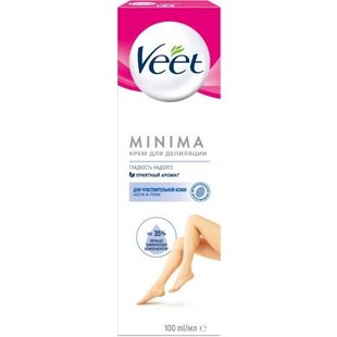 Крем для депіляції для чутливої шкіри Minima Veet, 100 мл 549114 фото