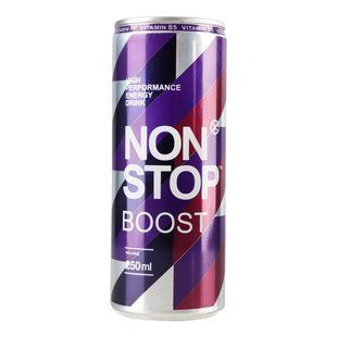 Напій енергетичний б/а газований ж/б Boost Non Stop, 0.25 л 3936160 фото