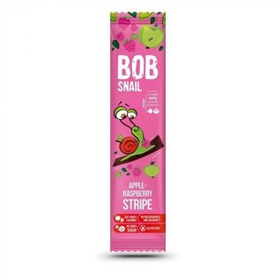 Цукерка фруктово-ягідна Apple-raspberry Stripe Bob Snail, 14 г 3550940 фото