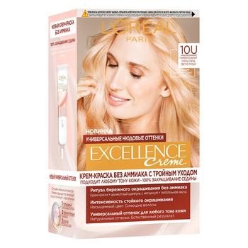 Крем-краска для волос №10U Excellence Creme L'Oreal Paris, 1шт 3981750 фото