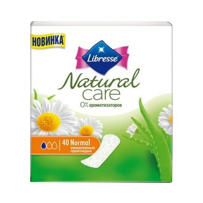 Прокладки щоденні Normal Natural Care Libresse, 40 шт 2079600 фото