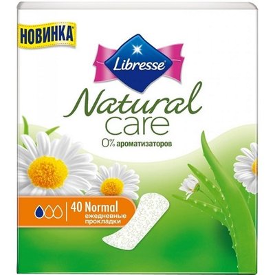 Прокладки щоденні Normal Natural Care Libresse, 40 шт 2079600 фото