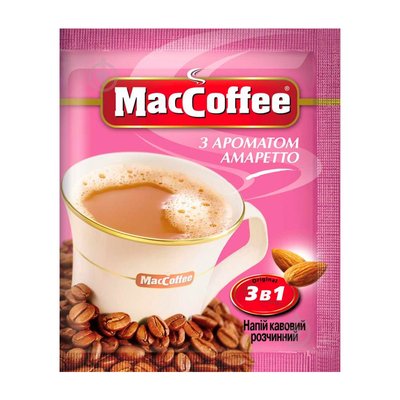 Кофейный напиток 3в1 MacCoffee с ароматом амаретто, 18 г 2840130 фото