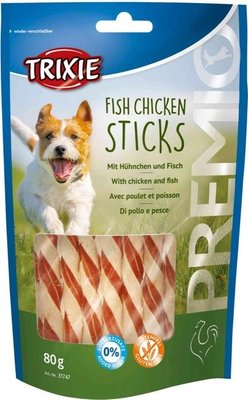 Ласощі для собак Fish Chicken Sticks Trixie д/п 80г 4139930 фото