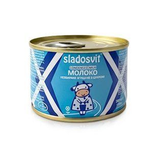 Молоко незбиране згущене з цукром 8.5% Sladosvit, 200 г 4736650 фото