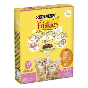 Корм сухий для кошенят З куркою, індичкою, молоком та овочами Junior Friskies, 300 г 2944240 фото