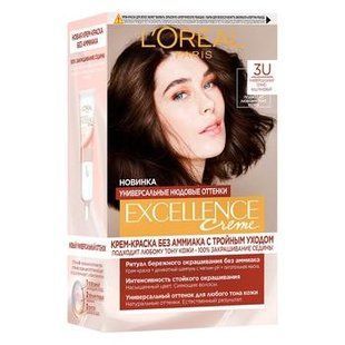 Крем-краска для волос №3U Excellence Creme L'Oreal Paris, 1шт 3981720 фото