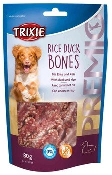 Лакомства для собак Rice Duck Bones Trixie д/п 80г 4139890 фото
