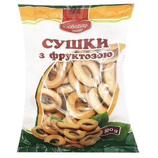 Сушка з фруктозою Хлібодар, 300 г 2283670 фото